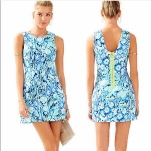 Lilly Pulitzer Shift Dress with Back Zipper Closure. EUC